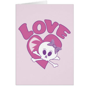 Cartão Love Skull