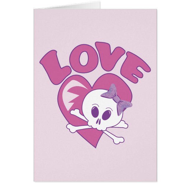 Cartão Love Skull (Frente)