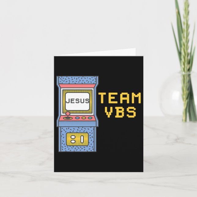 Cartão Love Vbs 2024 Video Game Vacation Bíblia School Re (Frente)