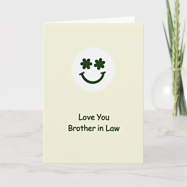 Cartão Love You Brother In Law Card (Frente)