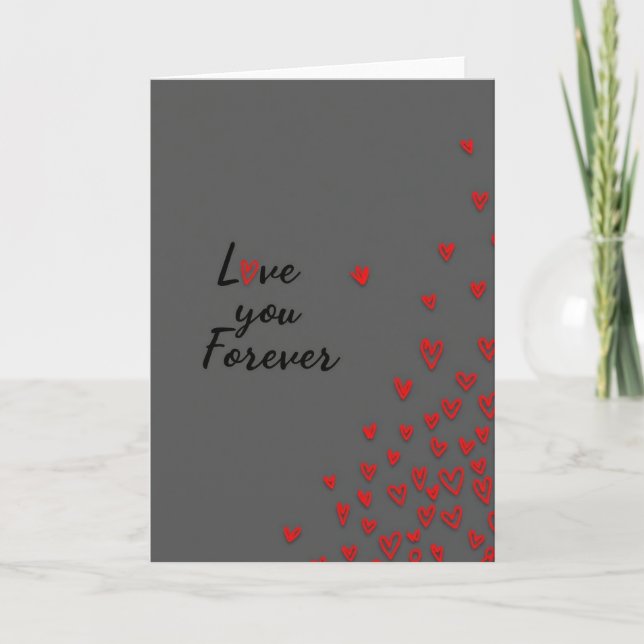 Cartão Love You Forever Heartfelt Card (Frente)
