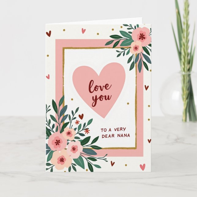Cartão Love You Mothers Day Frame Card (Frente)