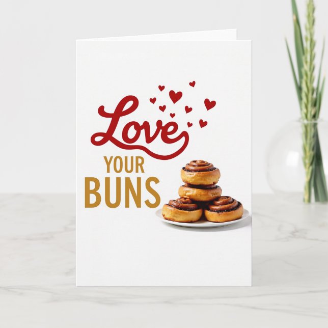 Cartão Love Your Buns Sweet Treat Card (Frente)