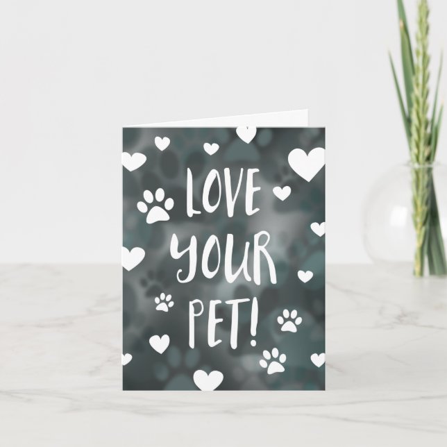 Cartão love your pet day (Frente)