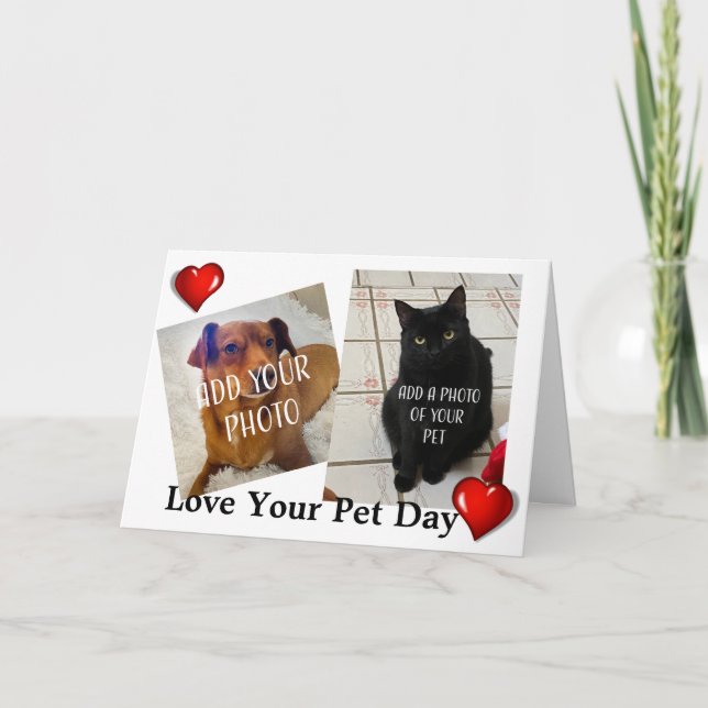 Cartão Love Your Pet Day (Frente)