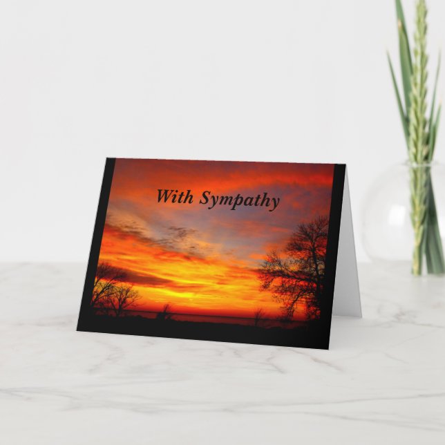 Cartão Loved One Welcomed Into Heaven Sympathy Card (Frente)