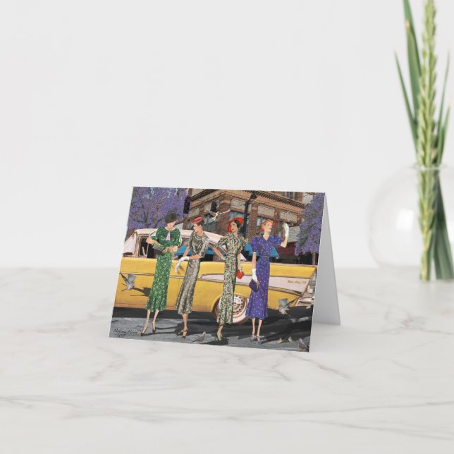 Cartão Lovely City Gals (Frente)