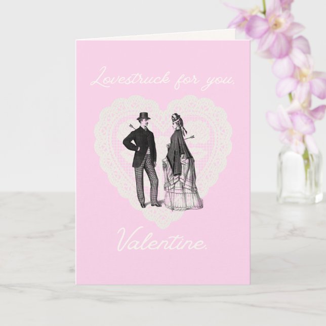 Cartão Lovestruck for you, Valentine Valentine's Day Card (Orquídea)