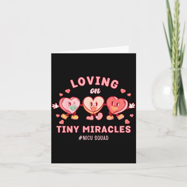 Cartão Loving On Tiny Miracles Nicu Squad Valentines Neon (Frente)