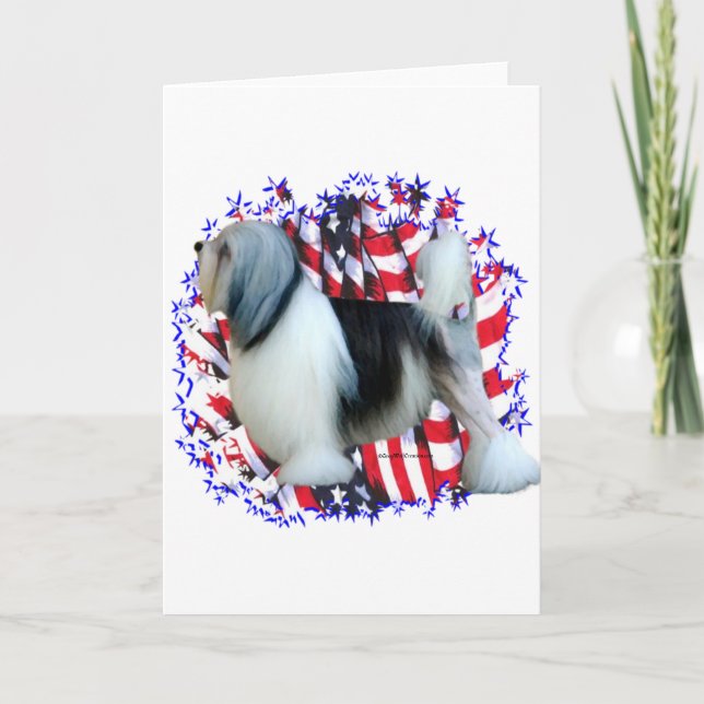 Cartão Löwchen Patriot (Frente)