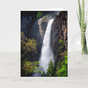 Cartão Lower Yosemite Falls Cascading