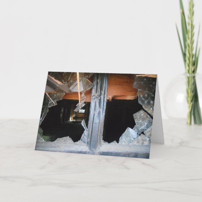 Cartão "Lowertown Depot Broted Window #1" Fique Bem (Frente)