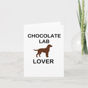Cartão LR — amante de laboratório de chocolate