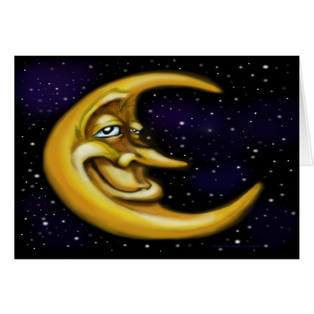 Cartão Lua (Frente Horizontal)