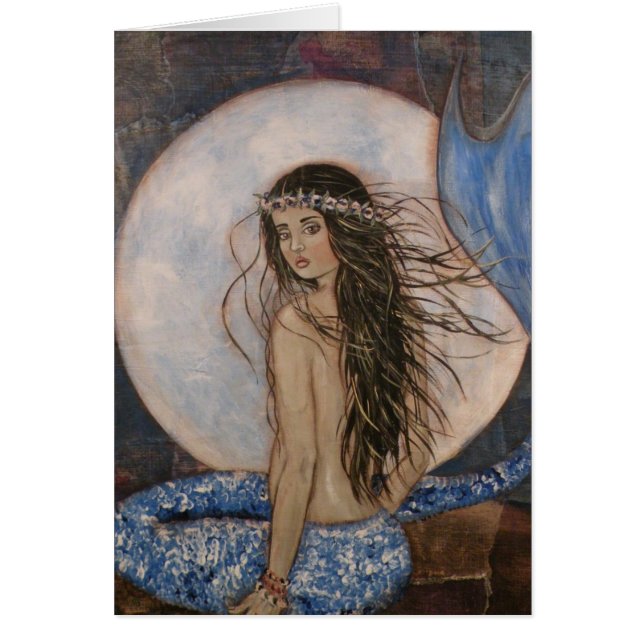 Cartão Lua azul (Frente)