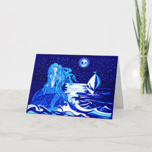 Cartão Lua da sereia