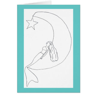 Cartão Lua da sereia