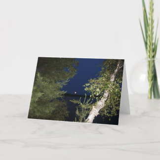 Cartão Lua de julho sobre o lago Nancy