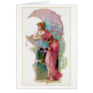 Cartão Lua de Nouveau