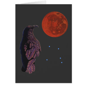 Cartão Lua do corvo