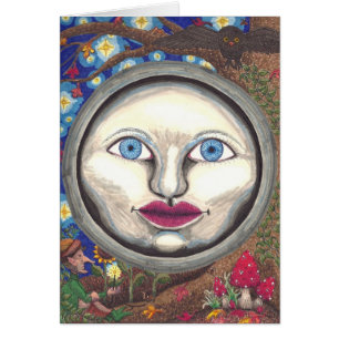 Cartão Lua do país das maravilhas