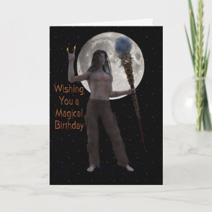 Cartão Lua e Magick
