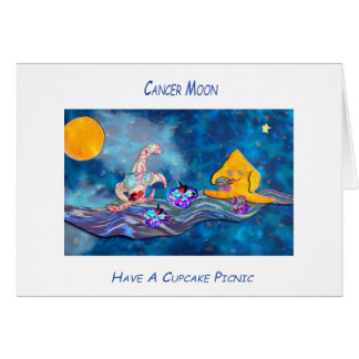 Cartão Lua no cancer