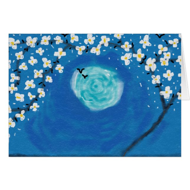 Cartão Lua no pomar (Frente Horizontal)