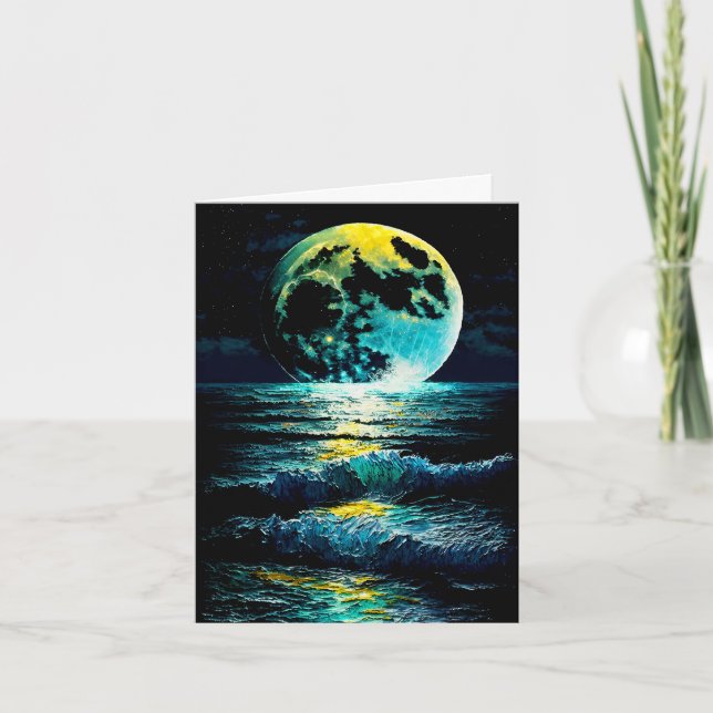 Cartão Lua Sobre Água (Frente)