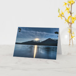 Cartão Lua sobre o Lago Card
