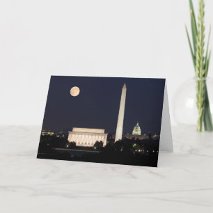 Cartão Lua sobre Washington DC