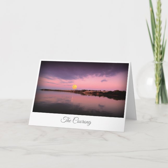 Cartão  Luar da Coorong (Frente)