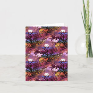 Cartão Luas nas árvores....