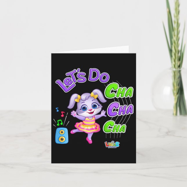 Cartão Lucas e Amigos por Appstudios Rv Cartoon de Mulher (Frente)