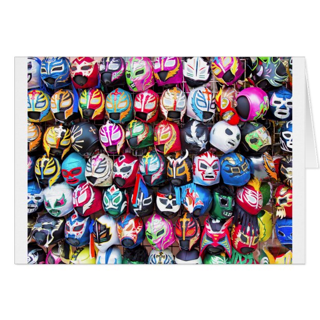 Cartão Lucha Libre (Frente Horizontal)