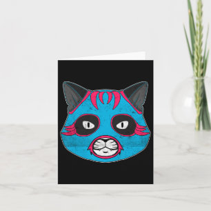 Cartão Lucha Libre Cat Veste Luchador Luta Máscara
