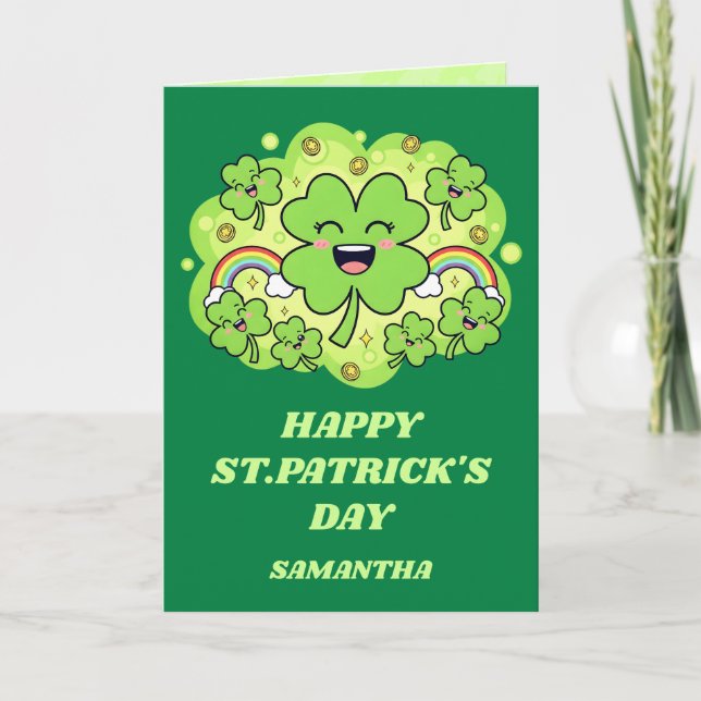 Cartão Luck & Laughter St. Patrick’s Day Card (Frente)