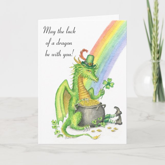 Cartão Luck of a Dragon card (Frente)