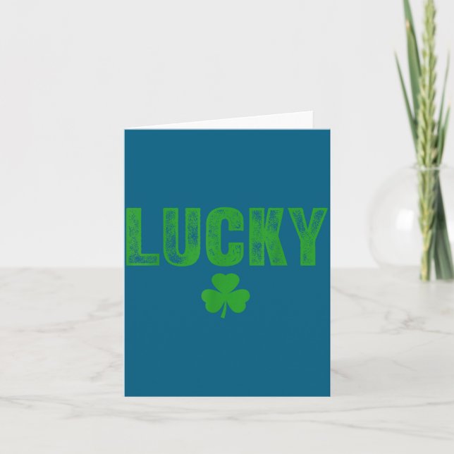 Cartão Lucky And Lucky Forer St Patricks Day  (Frente)