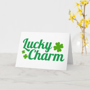 Cartão Lucky Charm St. Patrick's Day Shamrock