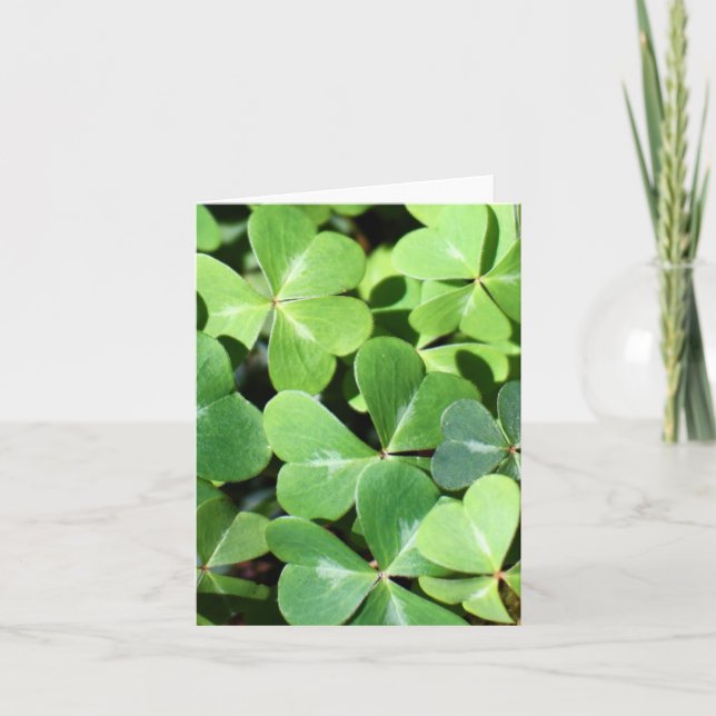 Cartão Lucky Clover Note Card (Frente)