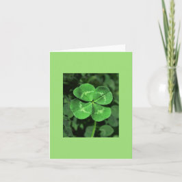 Cartão LUCKY FOUR-LEAF CLOVER Blank Note Card