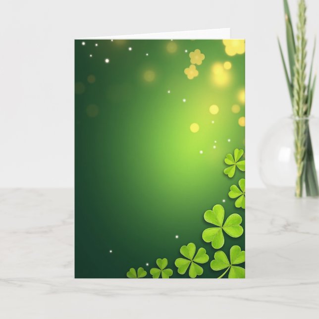 Cartão Lucky Greens Spring Time Card (Frente)