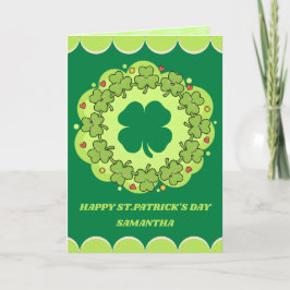 Cartão Lucky Hugs St. Patrick’s Day Greeting Card
