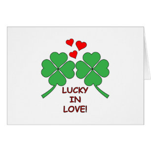Cartão Lucky In Love Heart Clover