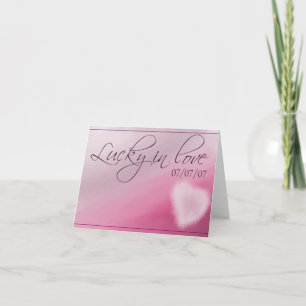 Cartão Lucky in love note cards