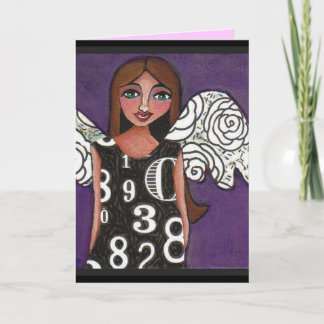 Cartão LUCKY NUMBERS ANGEL - greeting card