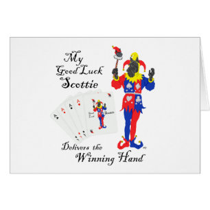 Cartão Lucky Poker Scottish Terrier