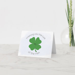 Cartão Lucky Shamrock