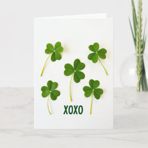 Cartão Lucky Shamrocks Xoxo